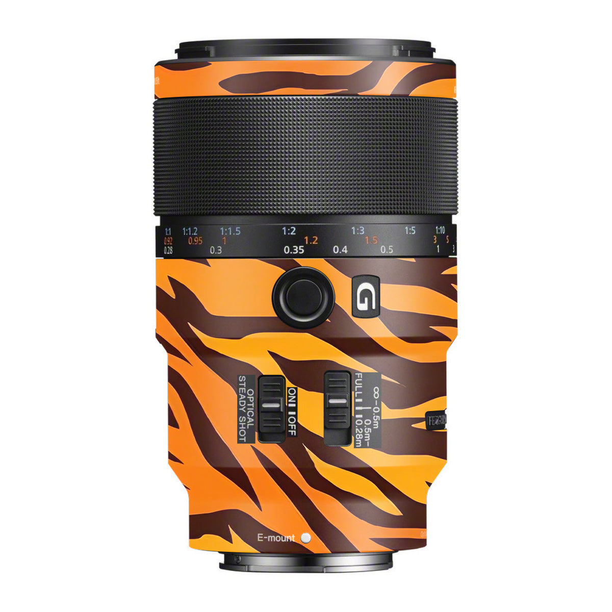 Wild Tiger Stripes Sony FE 90mm F/2.8 Macro OSS Camera Lens Skin