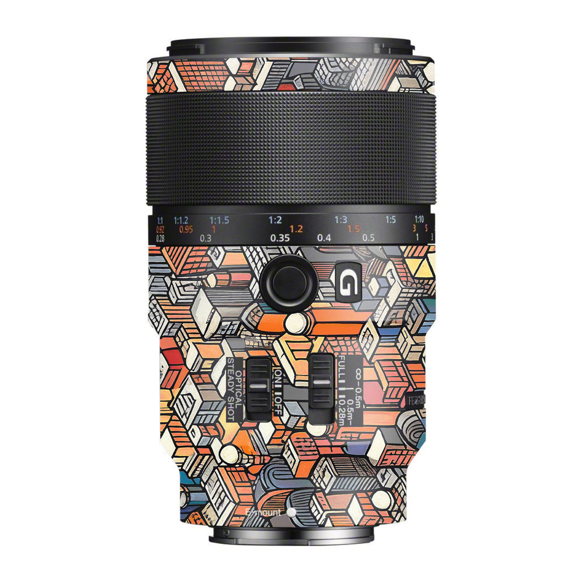 Isometric Cityscape Sony FE 90mm F/2.8 Macro OSS Camera Lens Skin