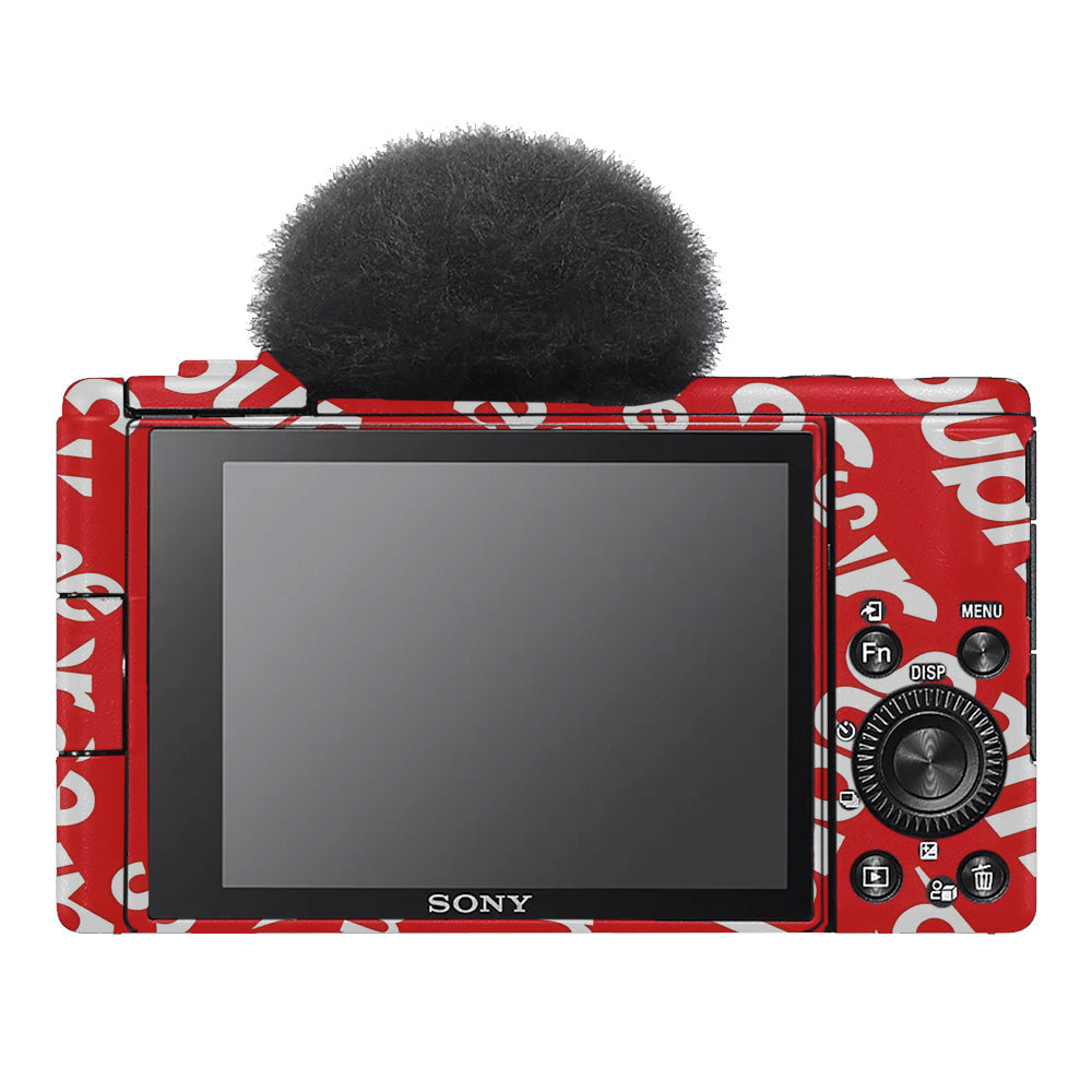 Supreme Red Sony ZV-1F Camera Skins