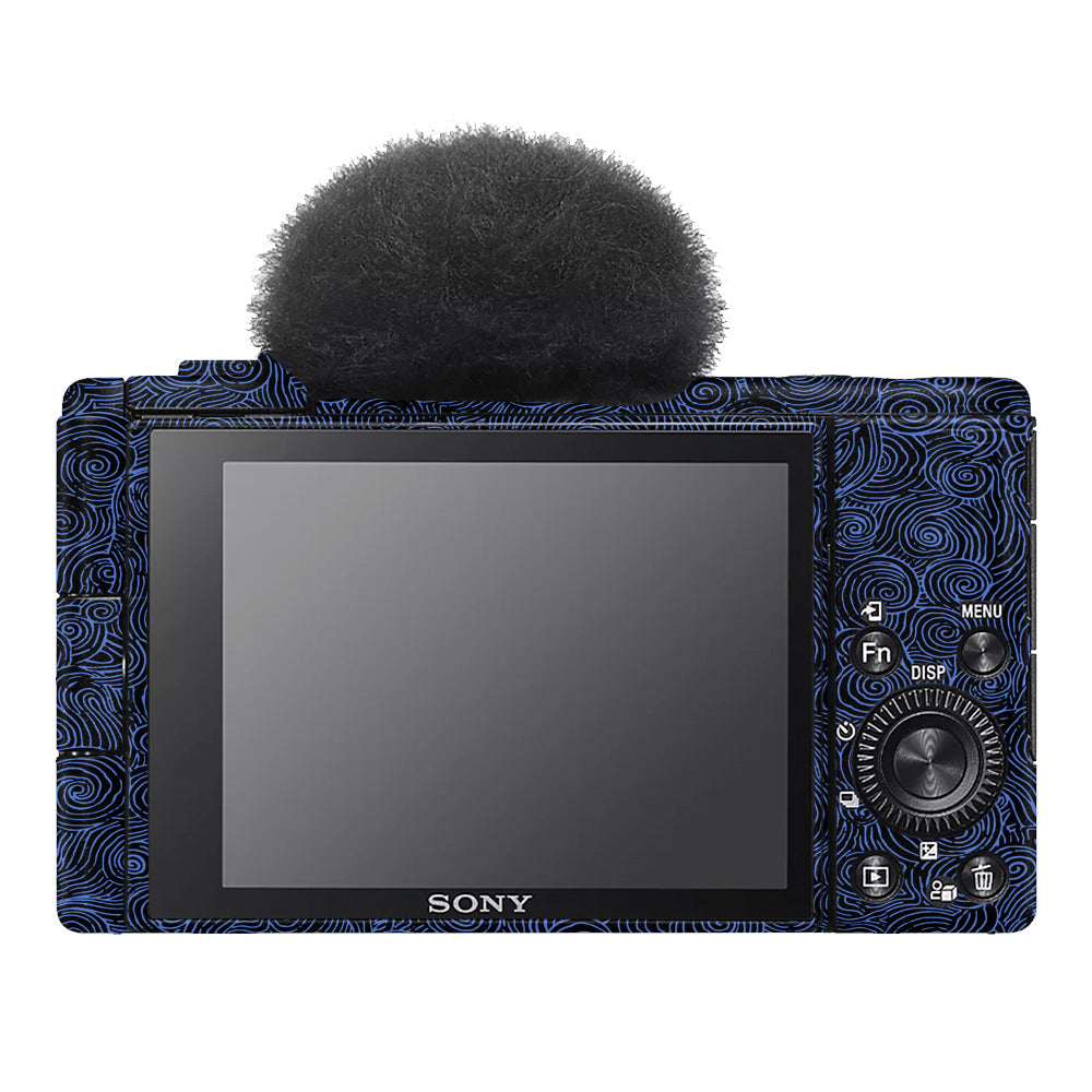 Blue Spirals Sony ZV-1F Camera Skins