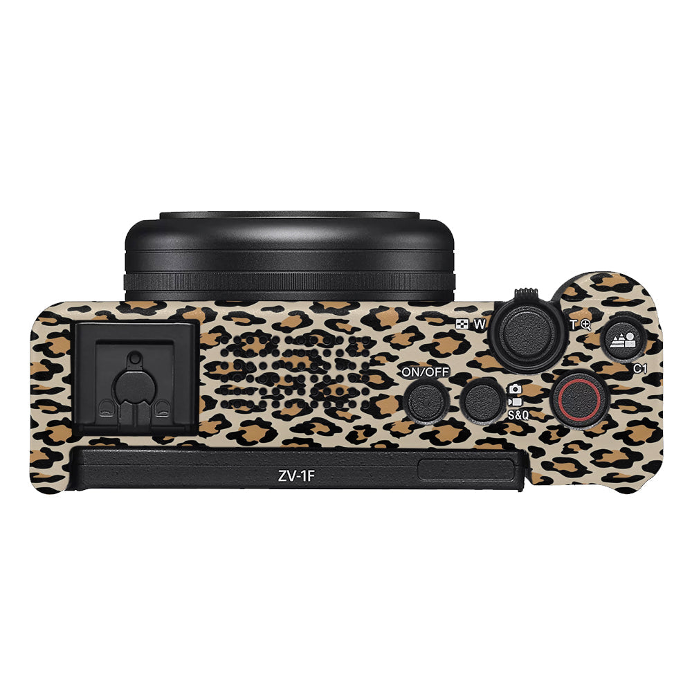 Sandy Leopard Spots Sony ZV-1F Camera Skins
