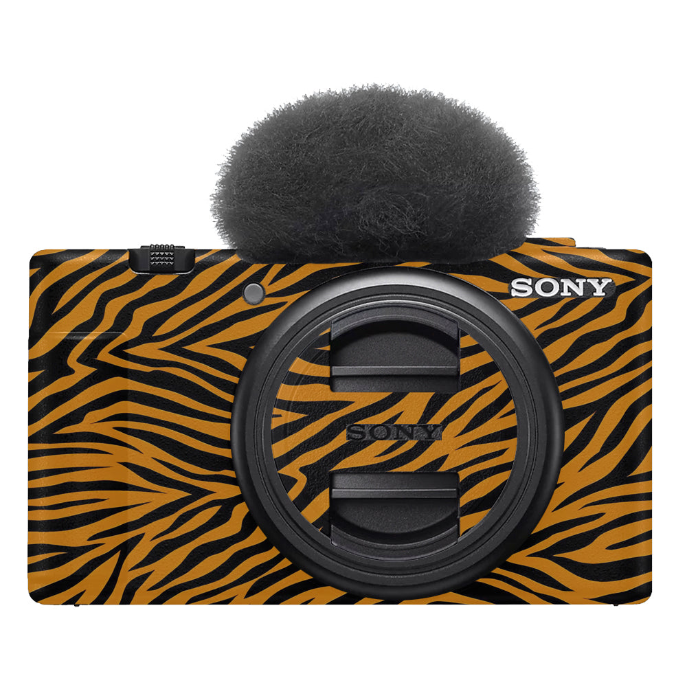 Zebra Gold Pattern Sony ZV-1F Camera Skins