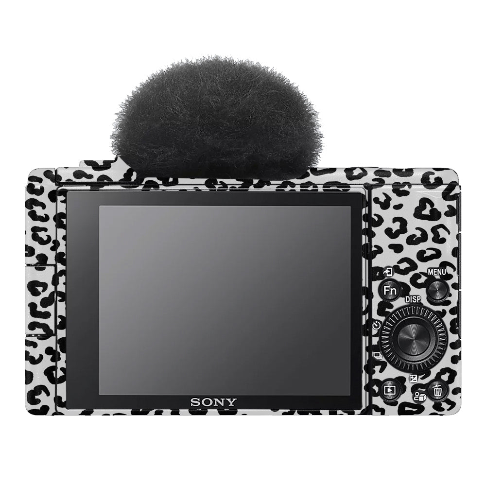 White Leopard Sony ZV-1F Camera Skins