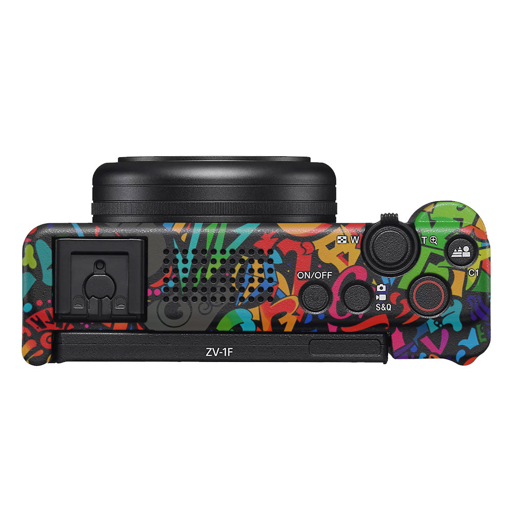 Colorful Urban Street Art Lettering Sony ZV-1F Camera Skin