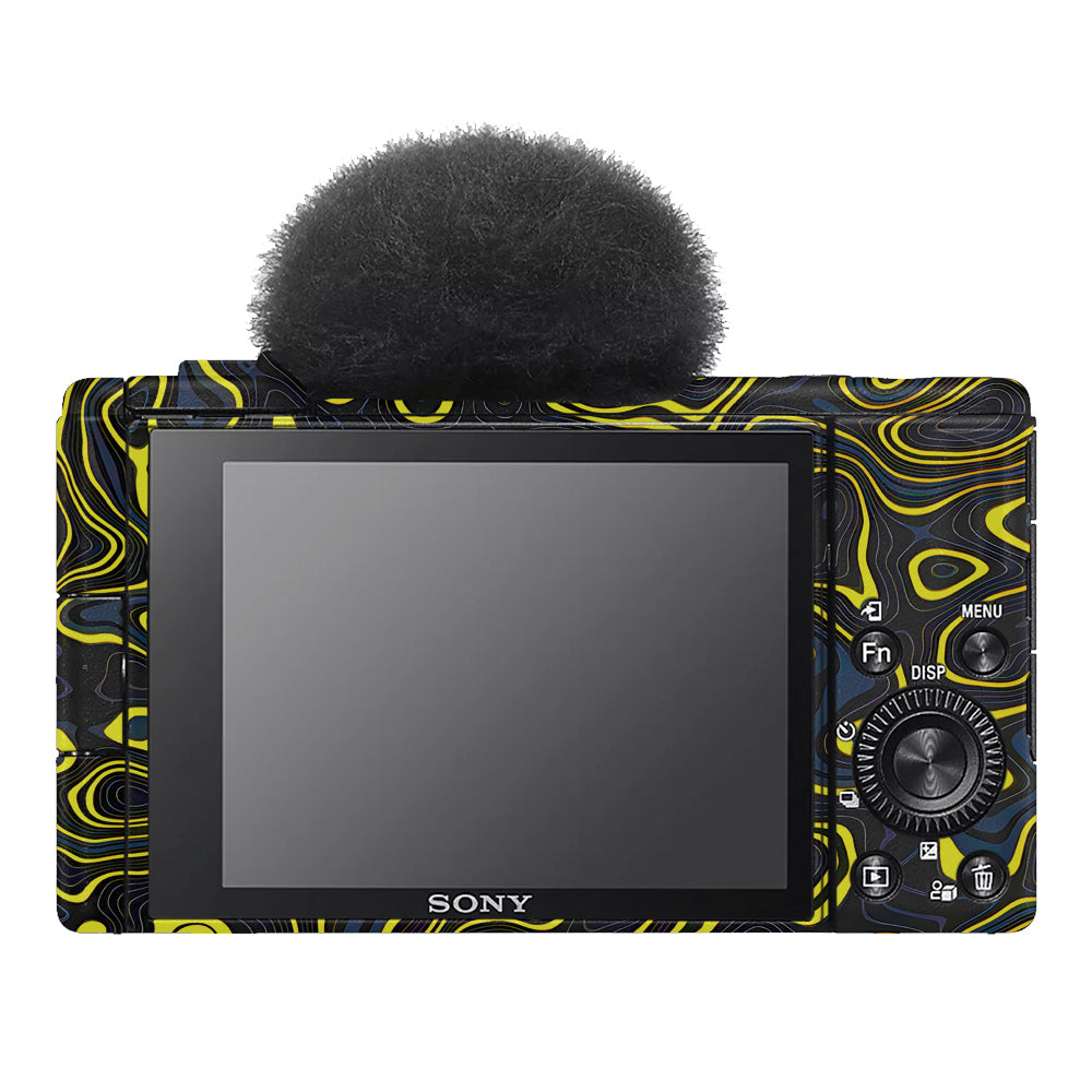Neon Lava Contours Sony ZV-1F Camera Skins