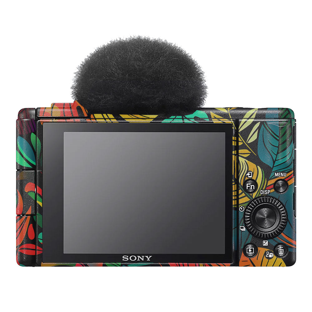 Tropical Jungle Leaves Sony ZV-1F Camera Skin