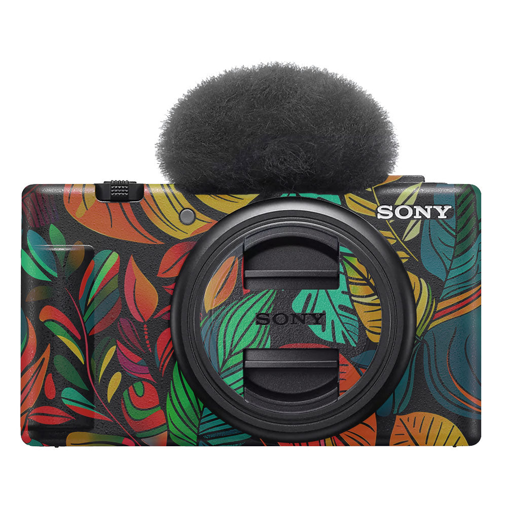 Tropical Jungle Leaves Sony ZV-1F Camera Skin