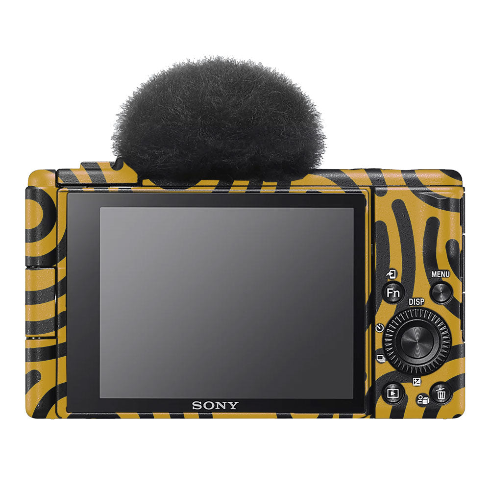 Minimal Yellow Wave Sony ZV-1F Camera Skin
