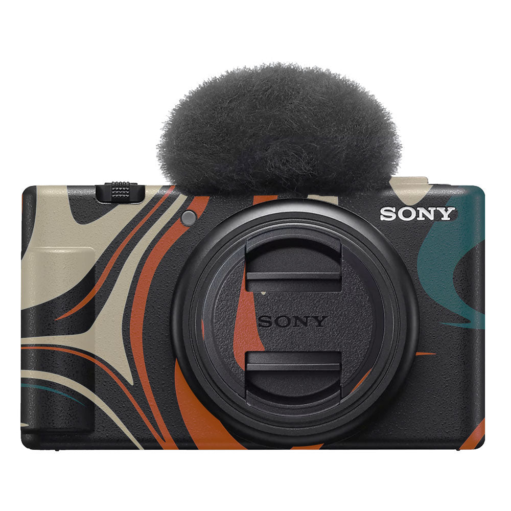 Mid-Century Abstract Swirl Sony ZV-1F Camera Skin