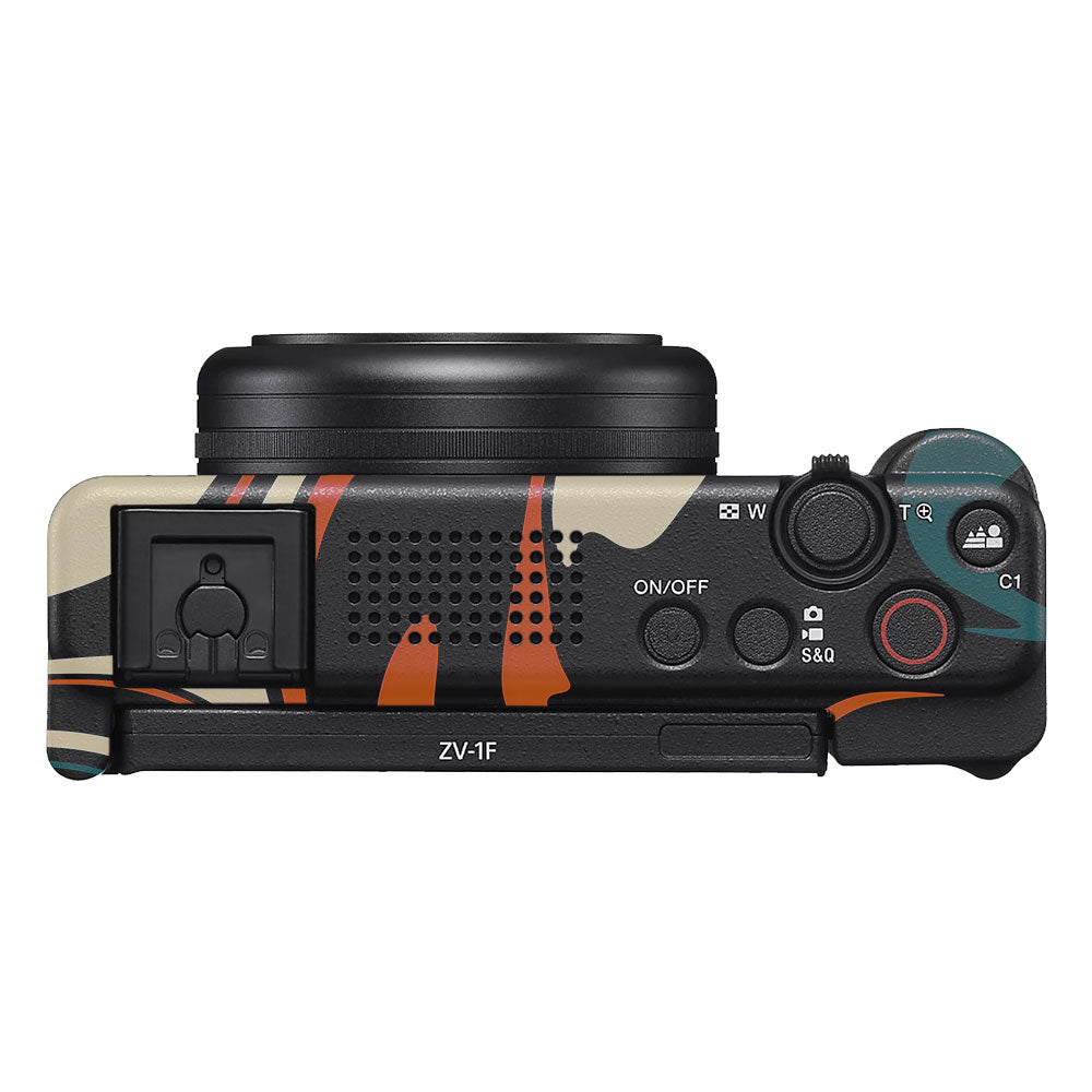 Mid-Century Abstract Swirl Sony ZV-1F Camera Skin