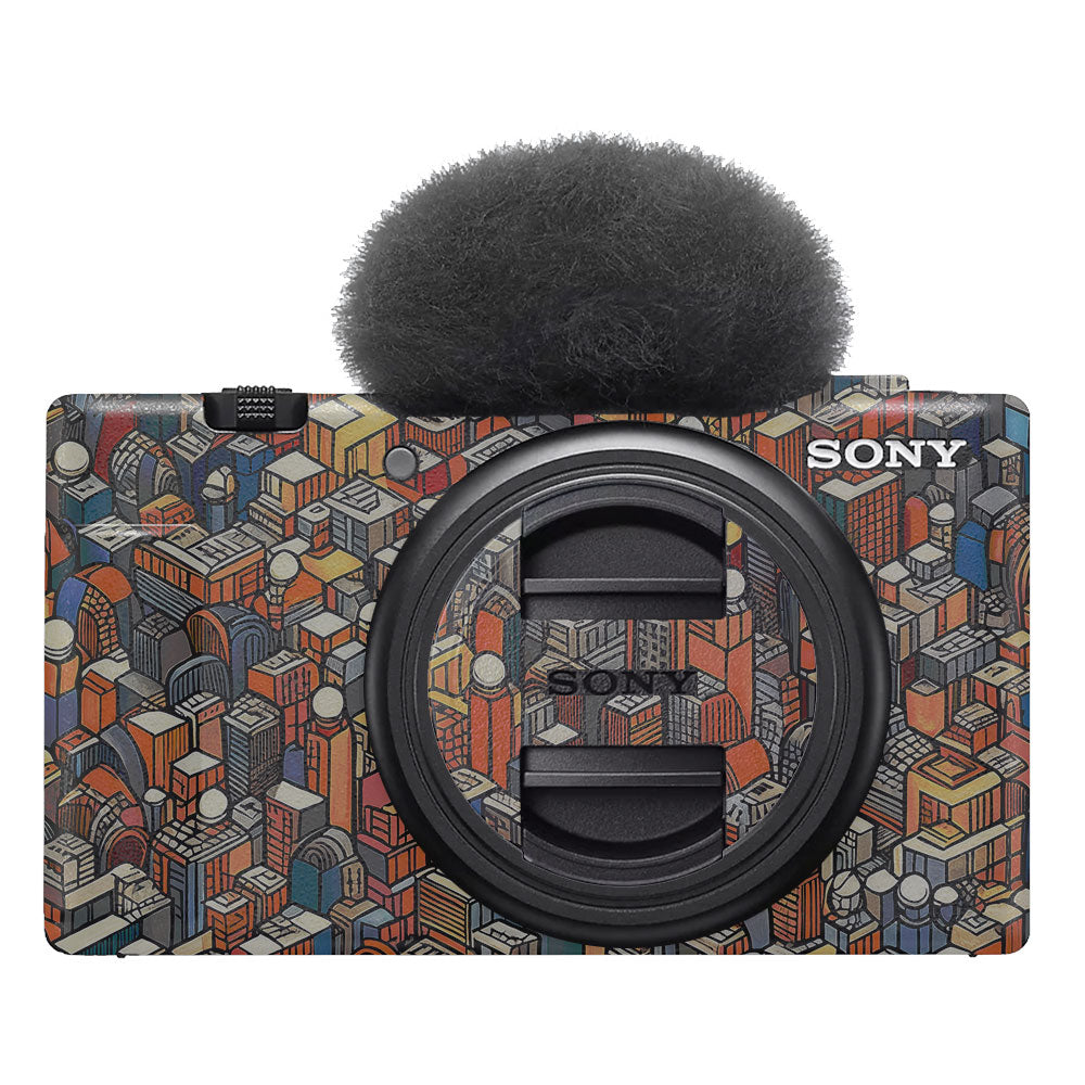 Isometric Cityscape Sony ZV-1F Camera Skin