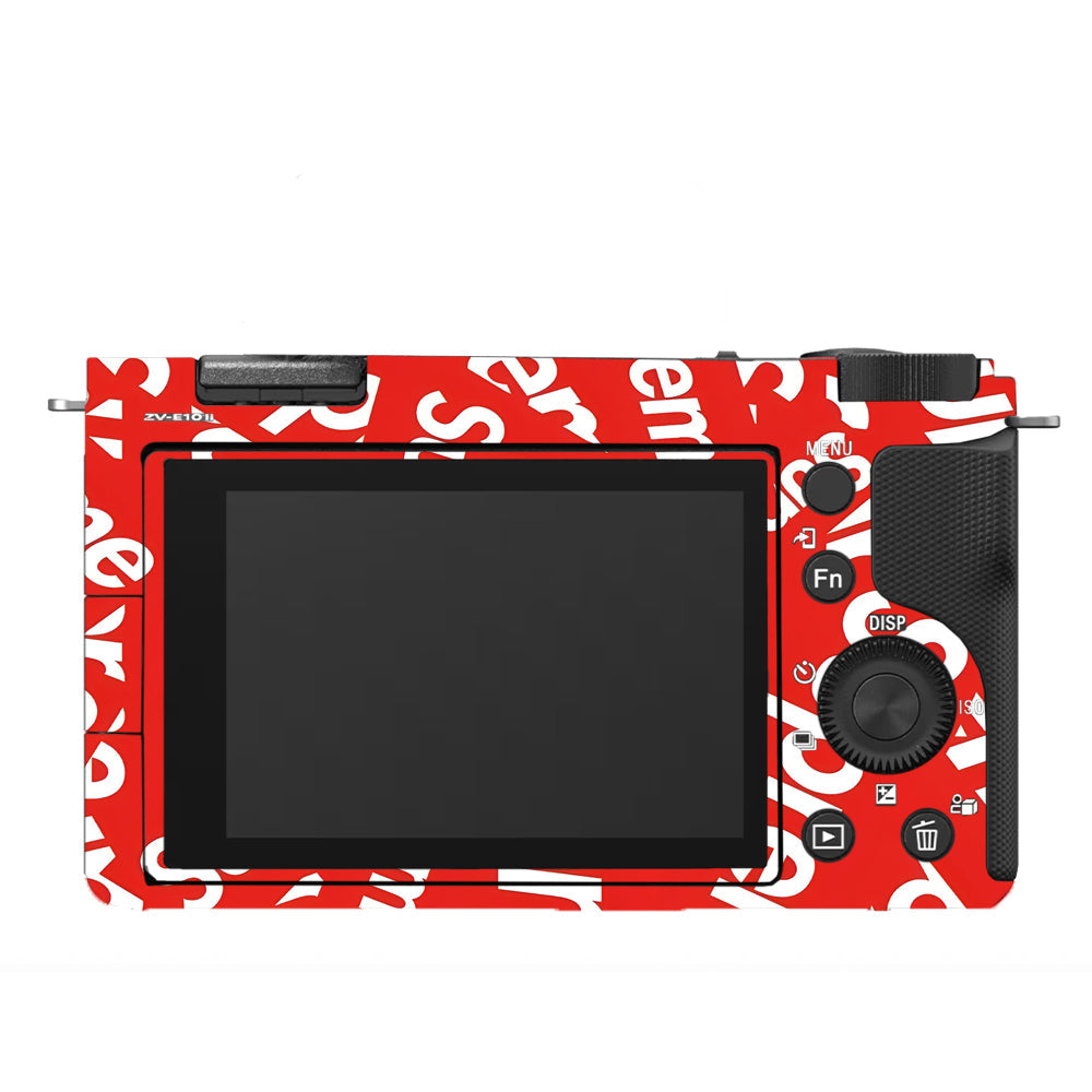 Supreme Red Sony ZV-E10 Camera Skins