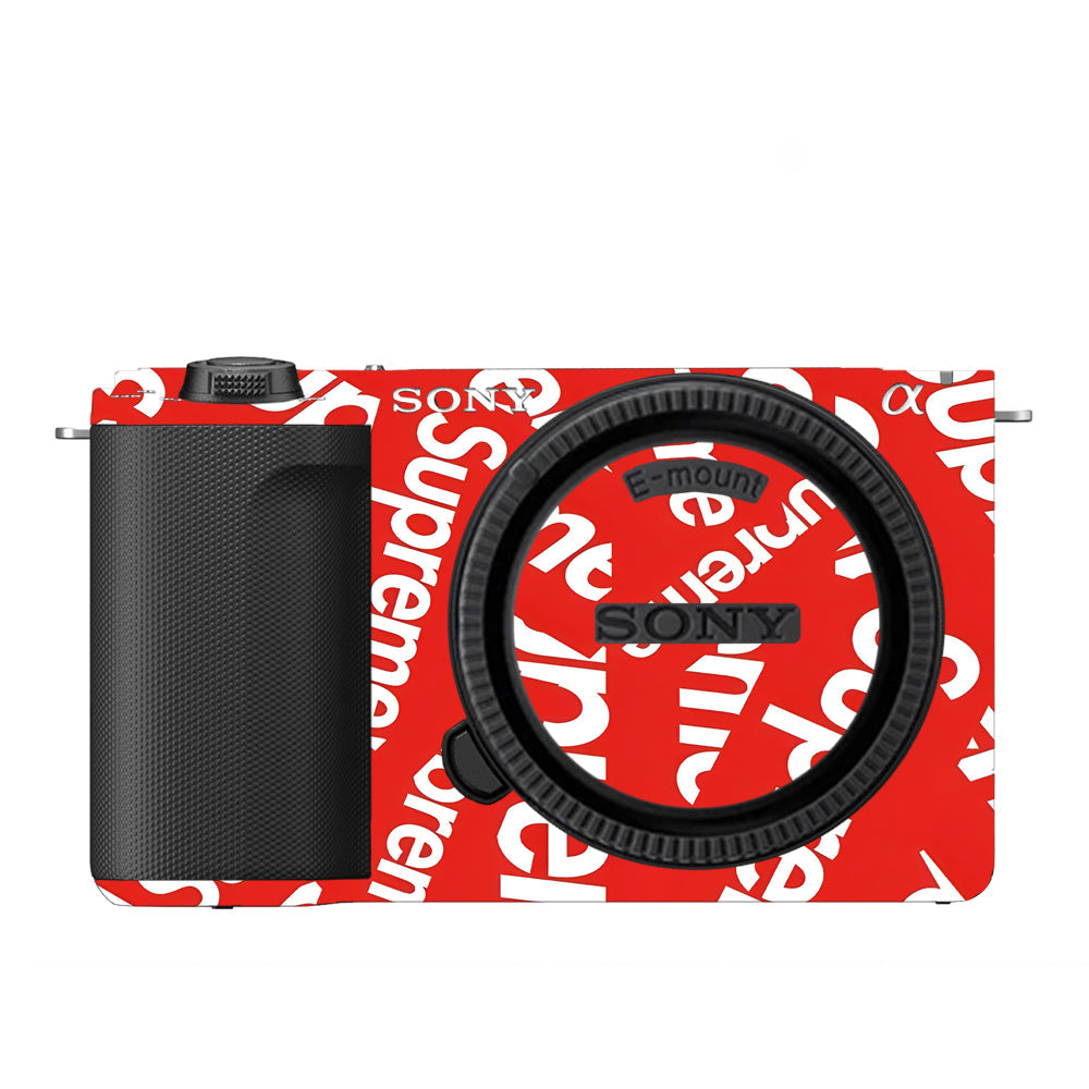 Supreme Red Sony ZV-E10 Camera Skins
