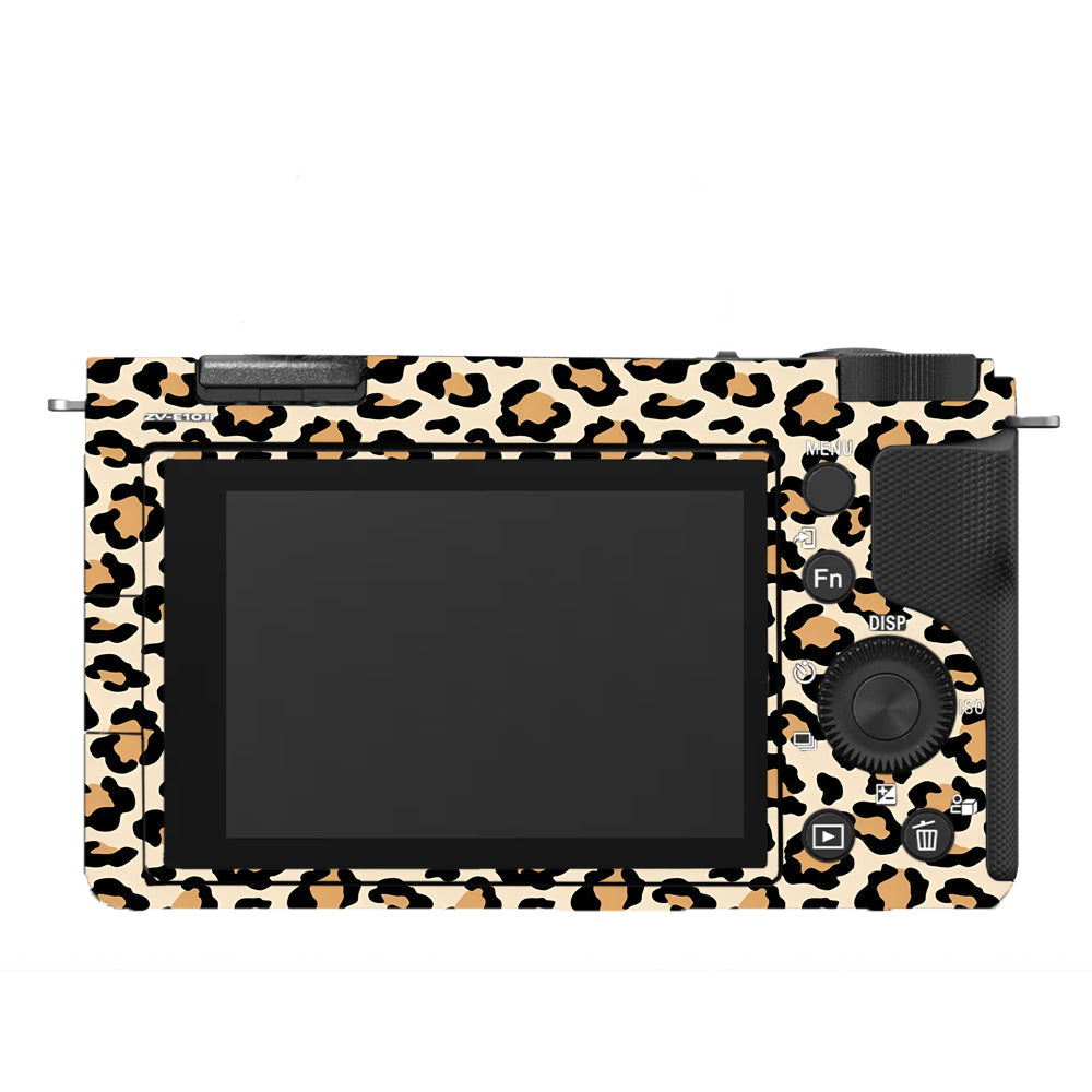Sandy Leopard Spots Sony ZV-E10 Camera Skins