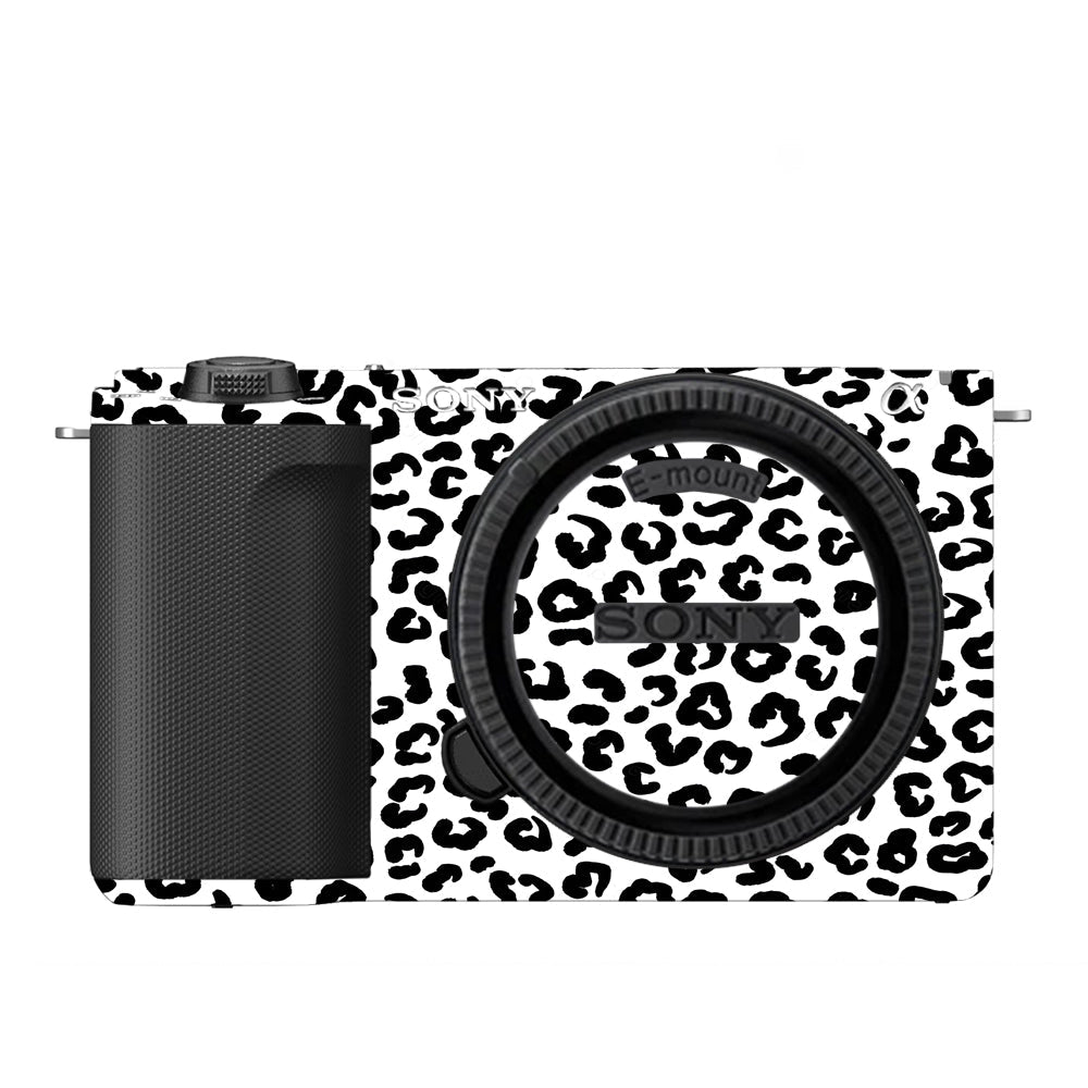 White Leopard Sony ZV-E10 Camera Skins