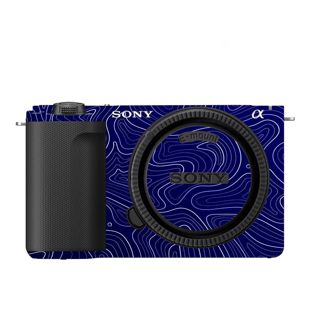 Deep Blue Contour Sony ZV-E10 Camera Skins