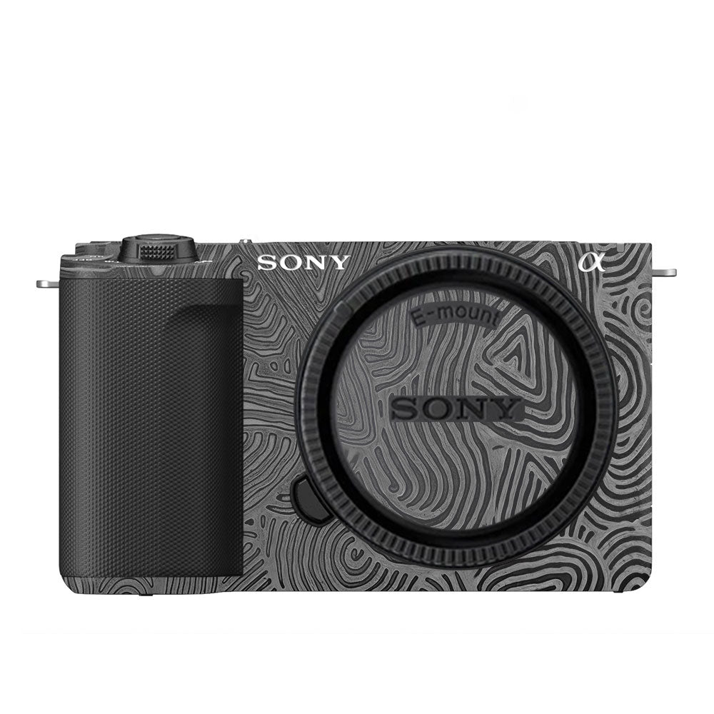 Monochrome Line Maze Sony ZV-E10 Camera Skin