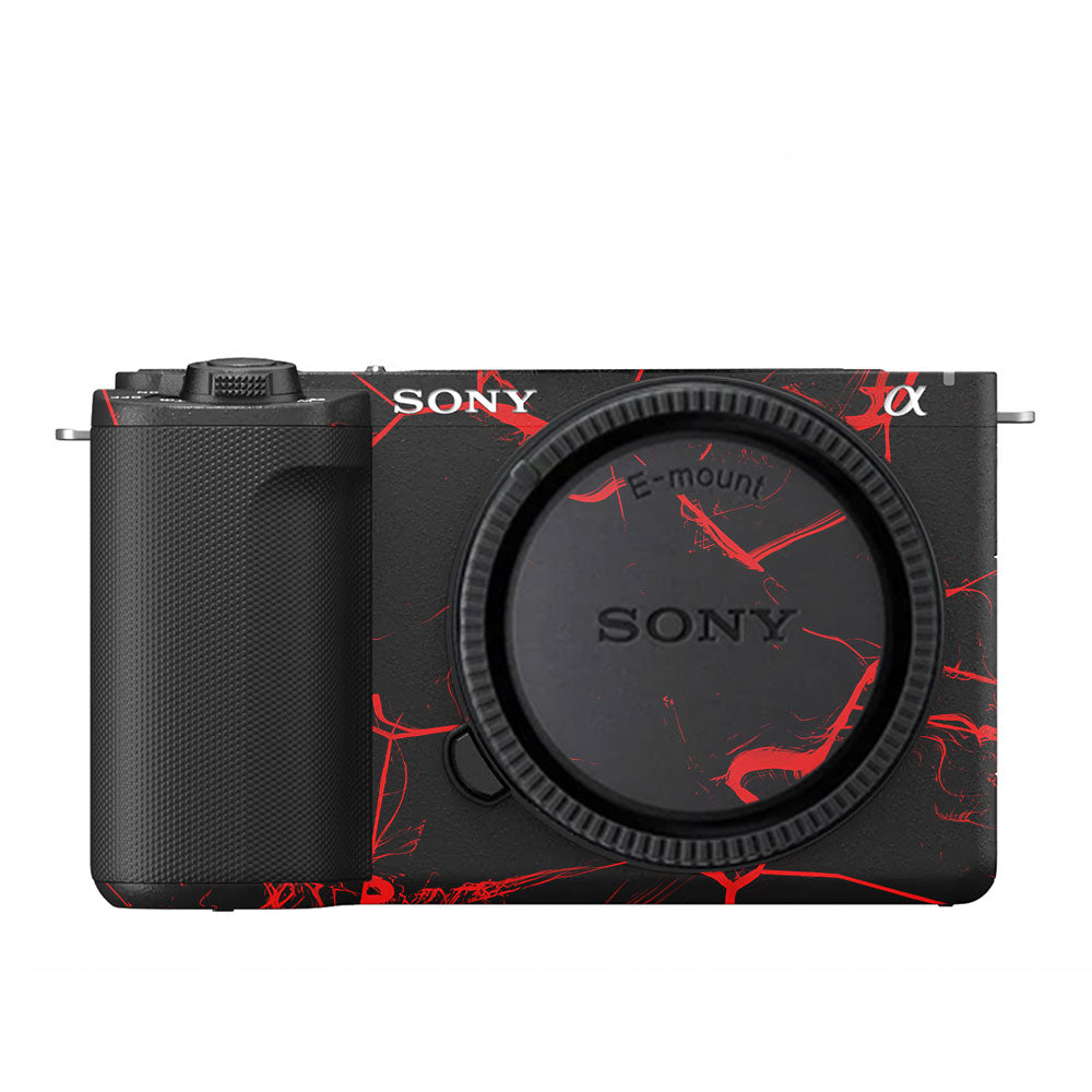 Red Neural Grid Sony ZV-E10 Camera Skin