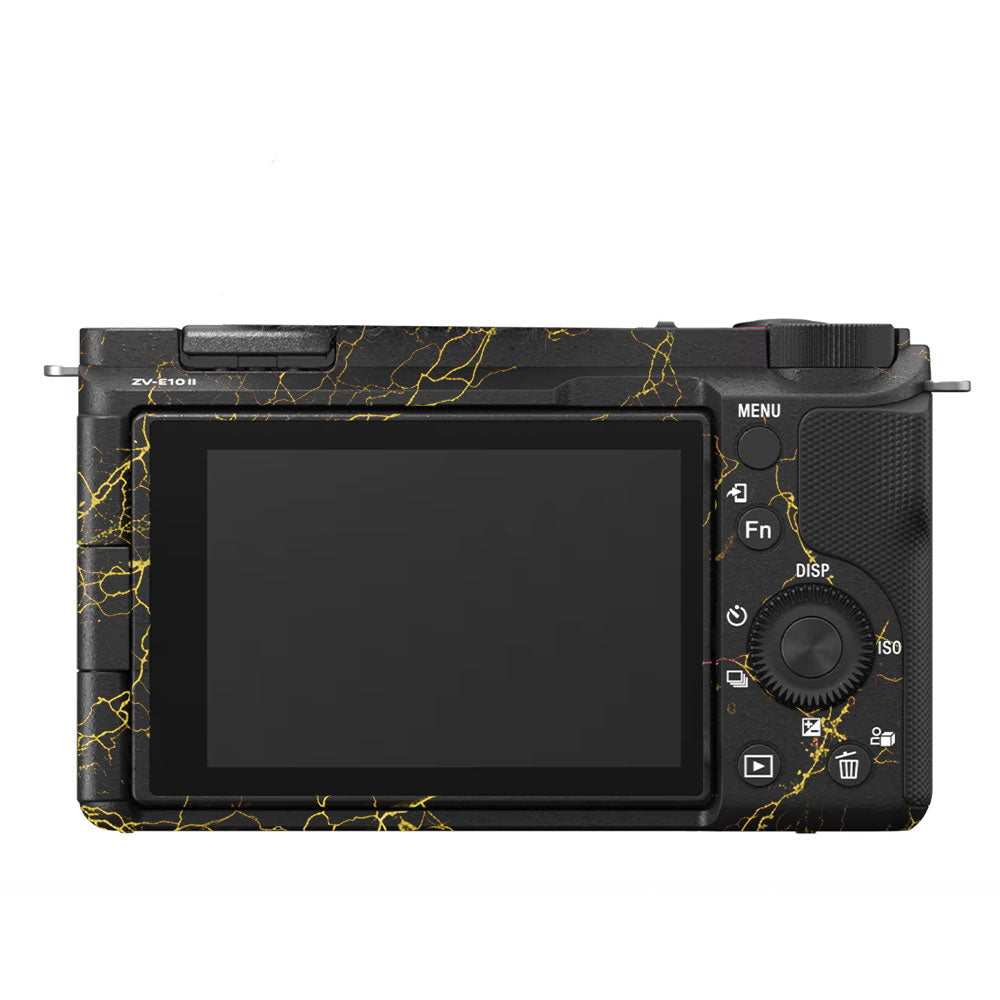 Electric Gold Veins Sony ZV-E10 Camera Skin