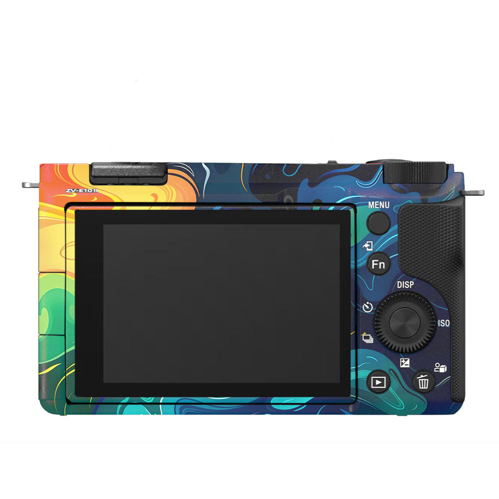 Rainbow Liquid Fusion Sony ZV-E10 Camera Skin
