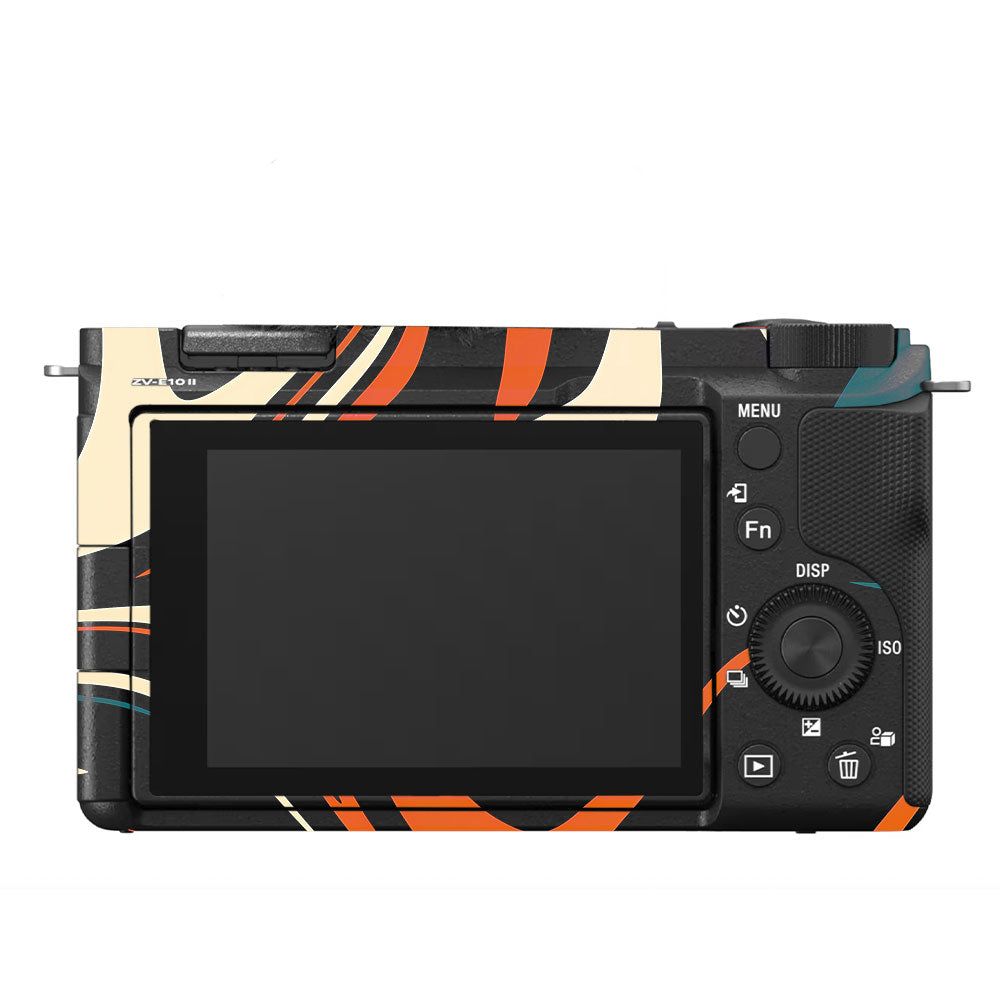 Mid-Century Abstract Swirl Sony ZV-E10 Camera Skin