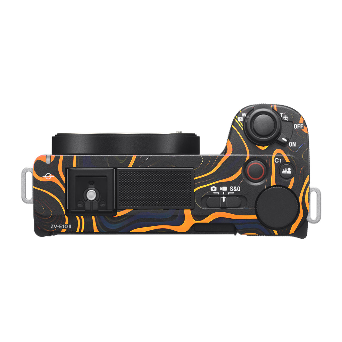 Amber Topographic Waves Sony ZV-E10 Mark II Camera Skin