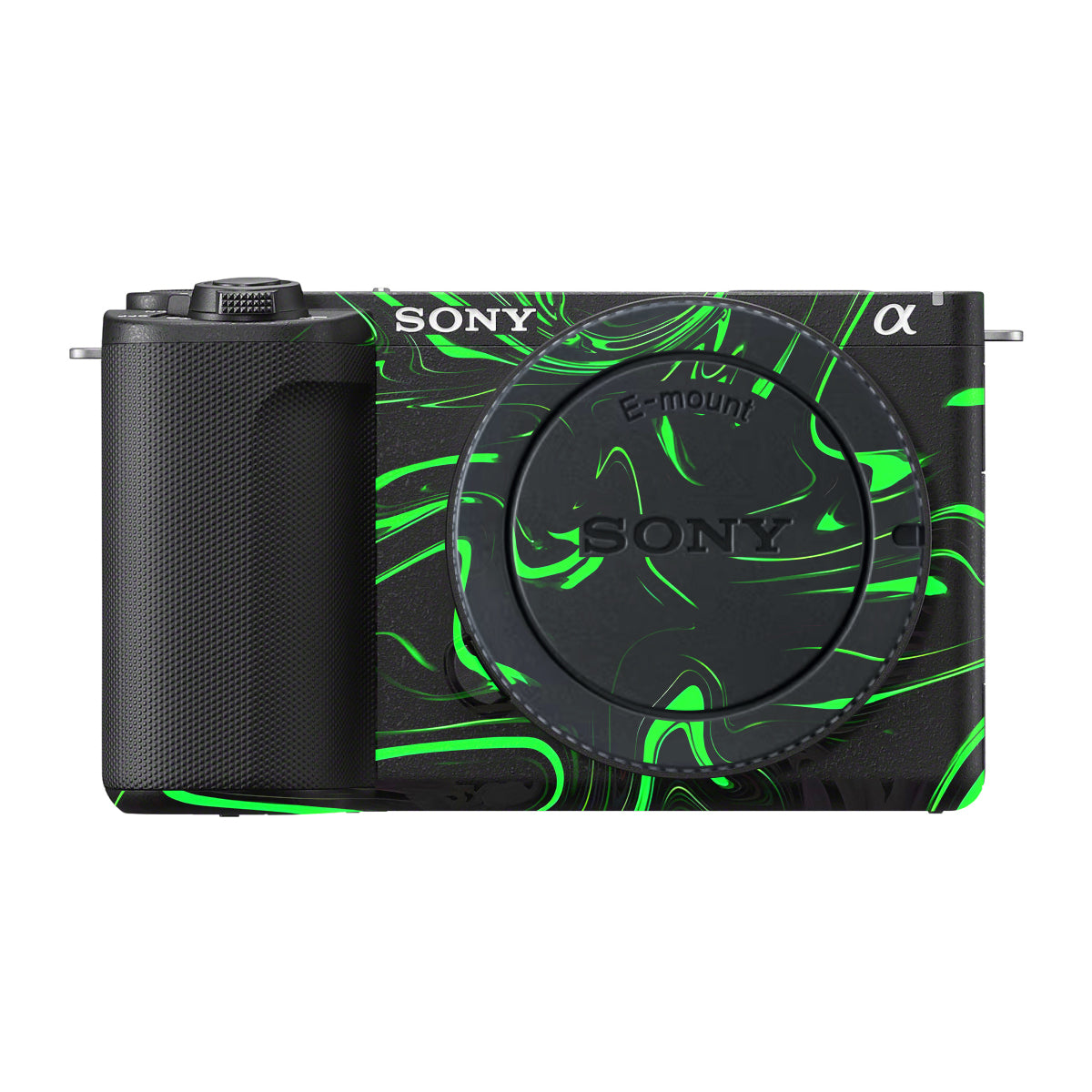 Green Liquid Pattern Sony ZV-E10 Mark II Camera Skin
