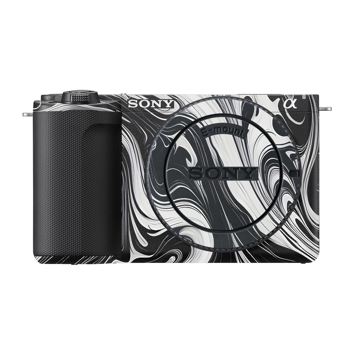 Black and White Marble Sony ZV-E10 Mark II Camera Skin