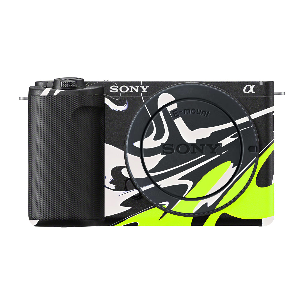 Neon Green and Black Pattern Sony ZV-E10 Mark II Camera Skin