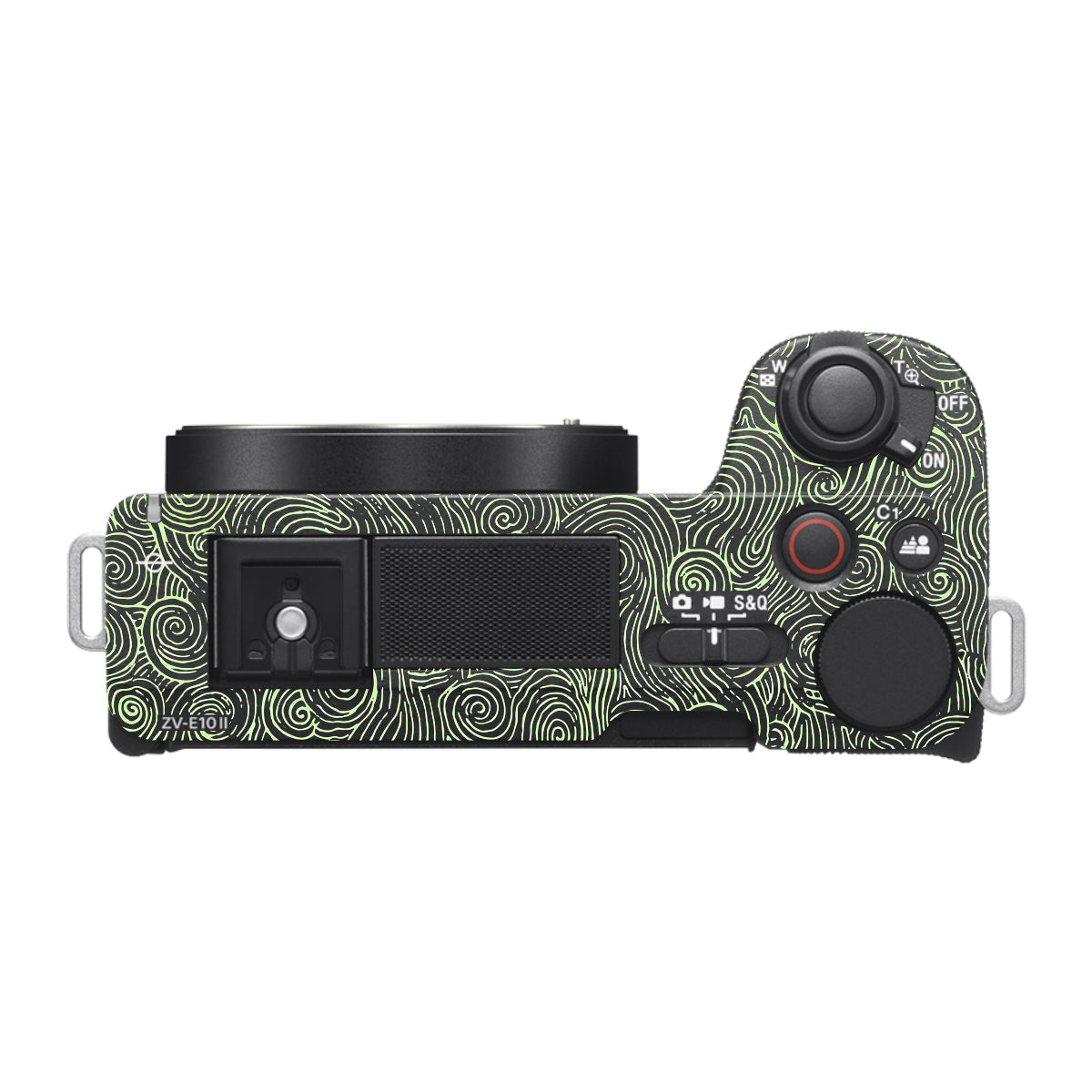 Green Spirals Sony ZV-E10 Mark II Camera Skin