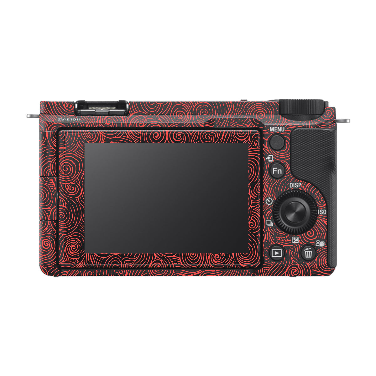 Red Spirals Sony ZV-E10 Mark II Camera Skin