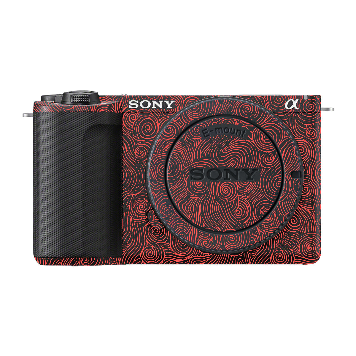 Red Spirals Sony ZV-E10 Mark II Camera Skin