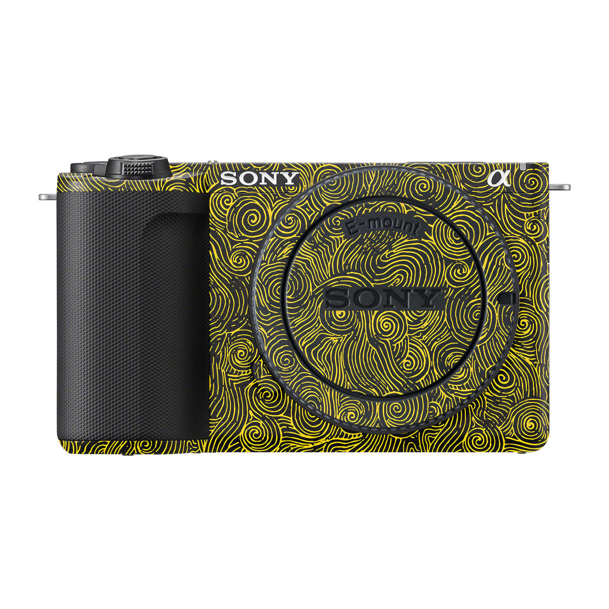 Yellow Spirals Sony ZV-E10 Mark II Camera Skin