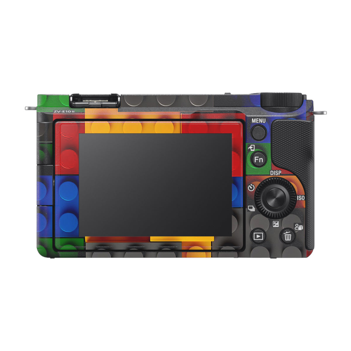 Colorful LEGO Brick Wall Pattern Sony ZV-E10 Mark II Camera Skin