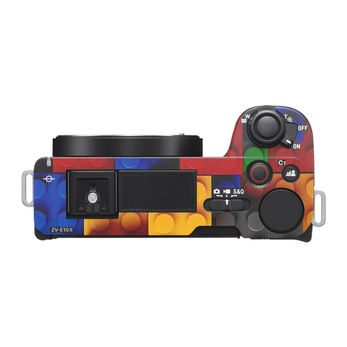 Colorful LEGO Brick Wall Pattern Sony ZV-E10 Mark II Camera Skin