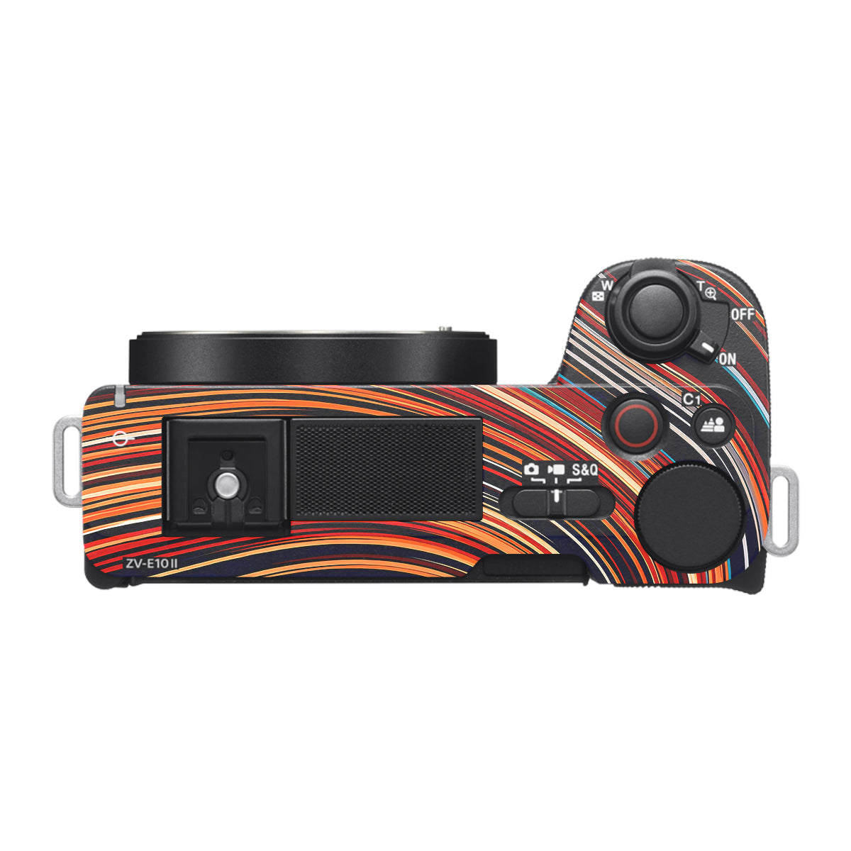 Retro Abstract Striped Swirl Sony ZV-E10 Mark II Camera Skin