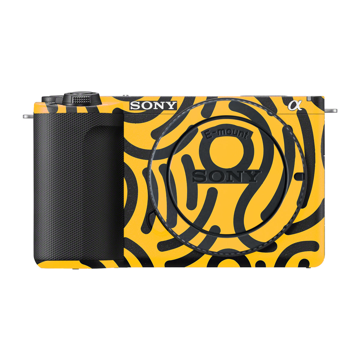 Minimal Yellow Wave Sony ZV-E10 Mark II Camera Skin