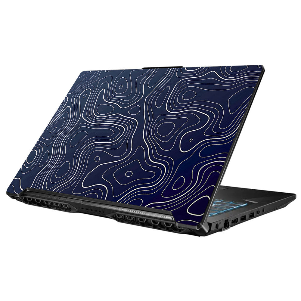 Fluid Lines Design Asus TUF Gaming F17 FX706 Laptop Skin