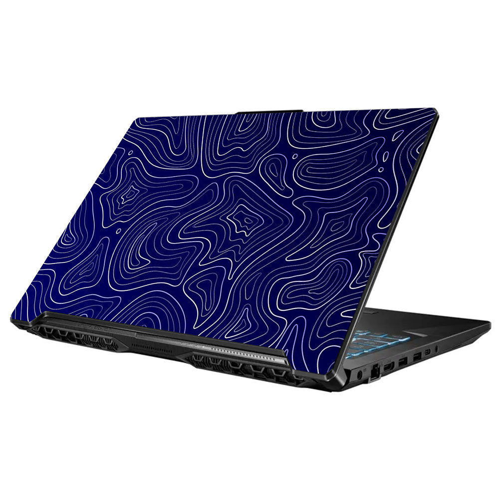 Deep Blue Contour Depths Asus TUF Gaming F17 FX706 Laptop Skin