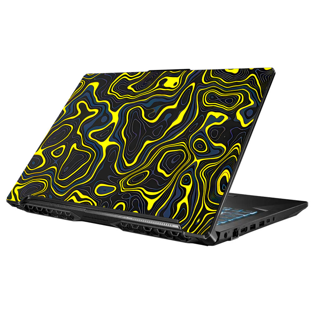 Neon Lava Contours Asus TUF Gaming F17 FX706 Laptop Skin