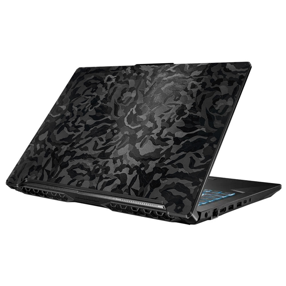 Textured Black Camouflage Asus TUF Gaming F17 FX706 Laptop Skin