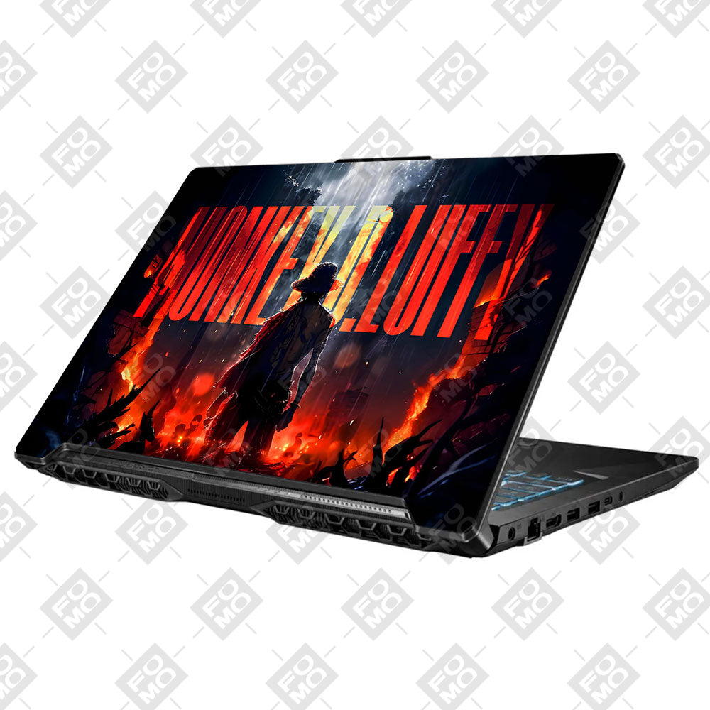 Monkey D. Luffy Blazing Red Asus TUF Gaming F17 FX706 Laptop Skin