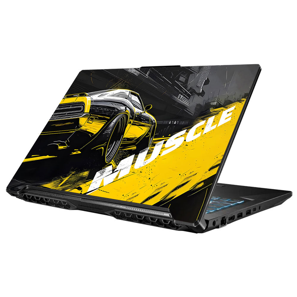 Black Muscle Asus TUF Gaming F17 FX706 Laptop Skin