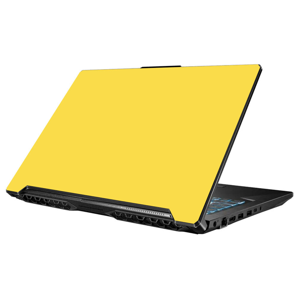 Textured Yellow Asus TUF Gaming F17 FX706 Laptop Skin