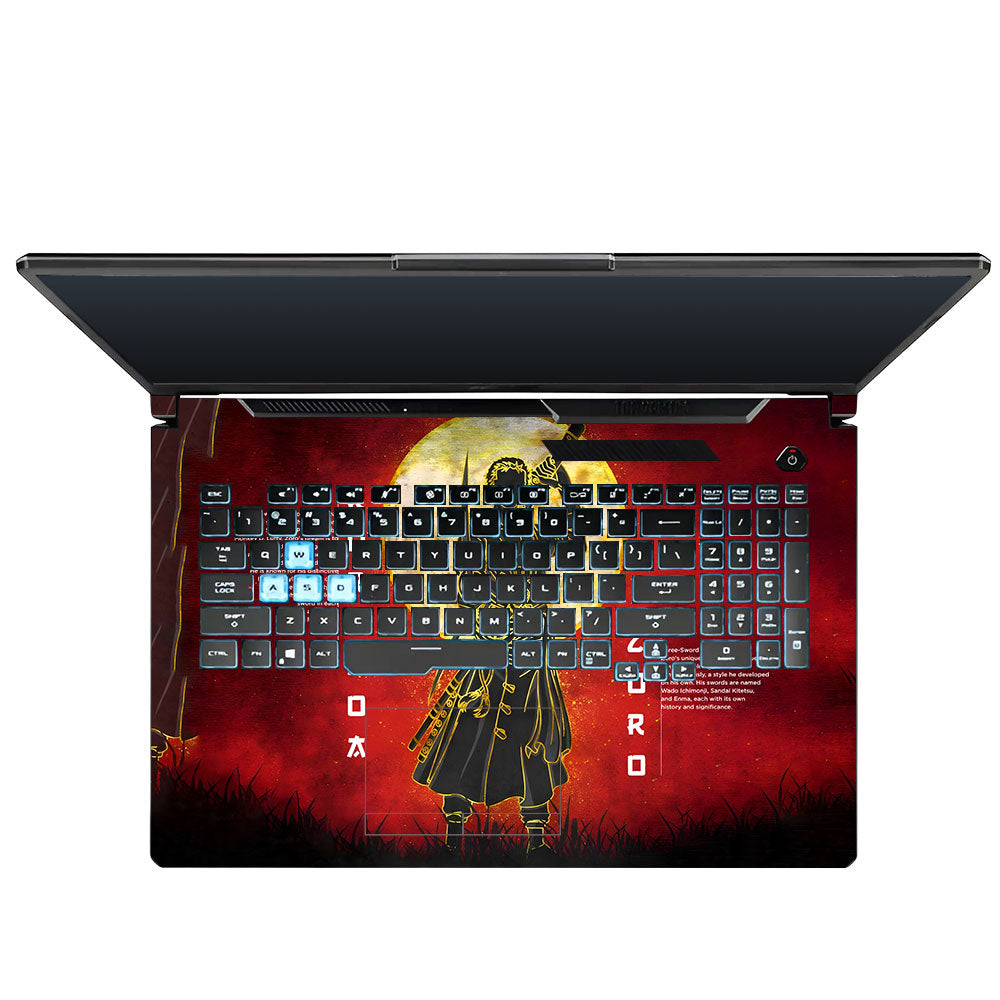 Zoro Under Golden Moon Asus TUF Gaming F17 FX706 Laptop Skin