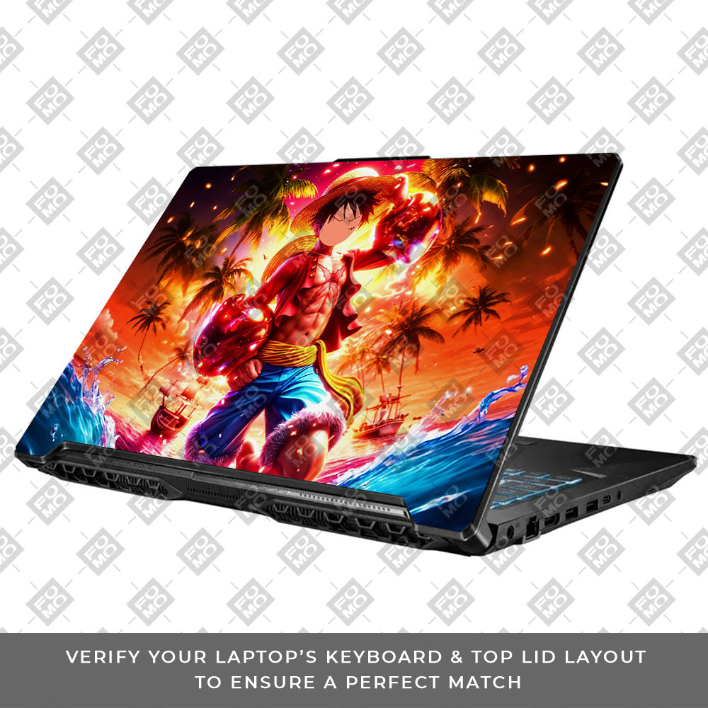 Luffy's Radiant Will Asus TUF Gaming F17 FX706 Laptop Skin