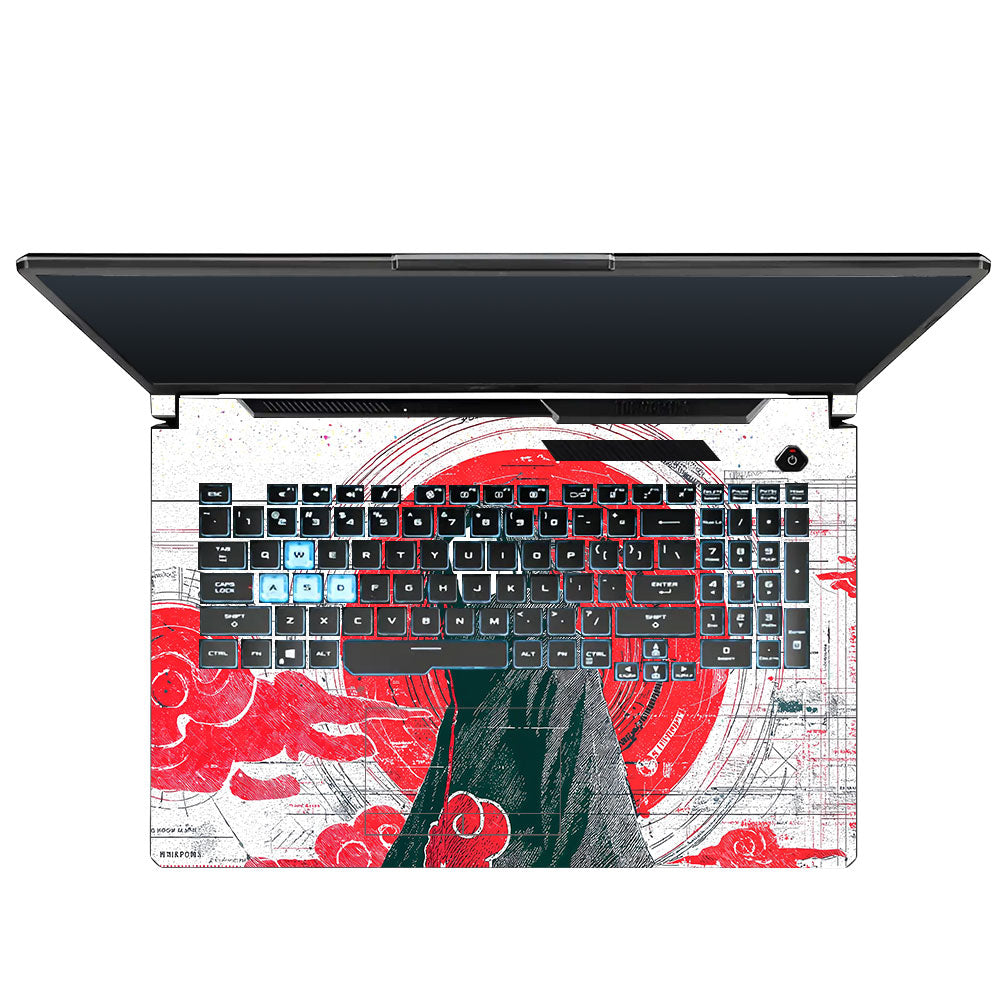 Itachi Uchiha Mark of the Akatsuki Asus TUF Gaming F17 FX706 Laptop Skin