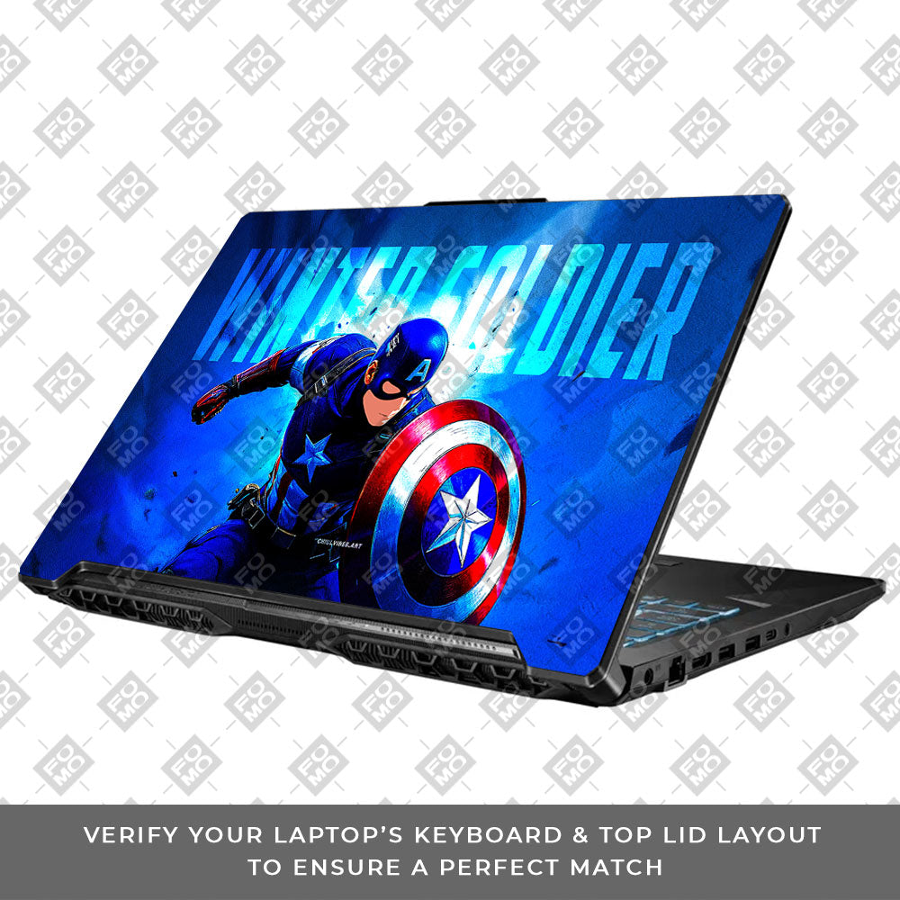 Shield of Justice Captain America Asus TUF Gaming F17 FX706 Laptop Skin