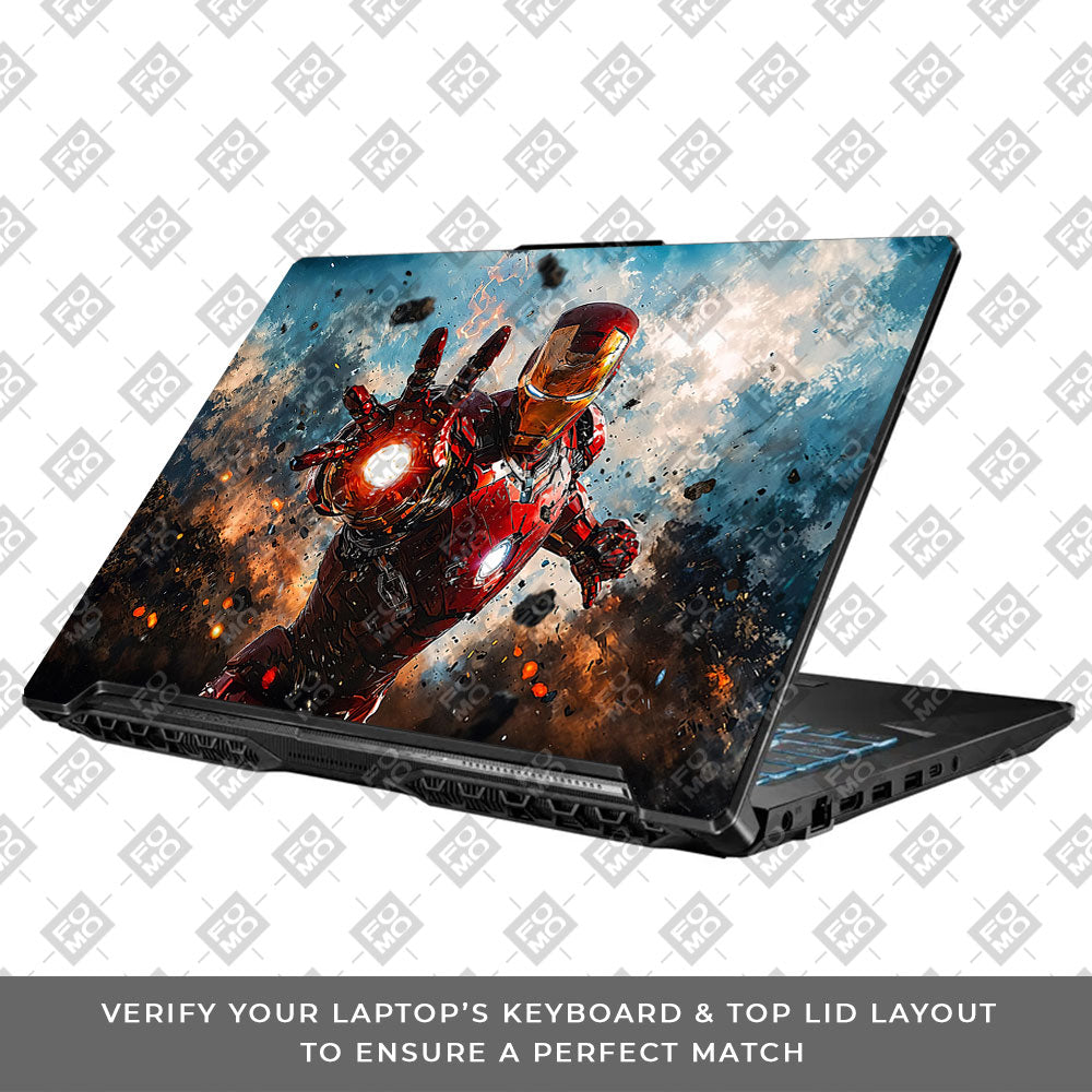 Iron Imapct The Arc Reactor Asus TUF Gaming F17 FX706 Laptop Skin