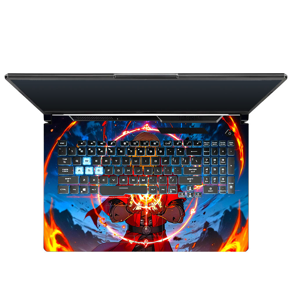 Edward Elric Fullmetal Alchemist Asus TUF Gaming F17 FX706 Laptop Skin